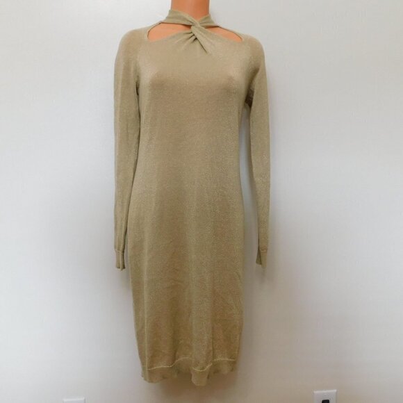 MICHAEL Michael Kors Dresses & Skirts - 𝅺A96 Michael Kors Twist-neck Metallic Sweaterdress